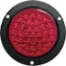 Peterson Led Stop/Turn/Tail, Round, 36 Diodes, Red Kit, W/Flange, 4 V418KR - alternate 1